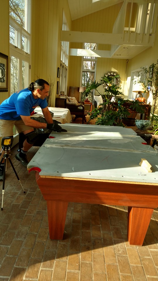 Pool table moving service