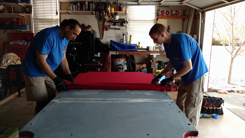Pool table moving